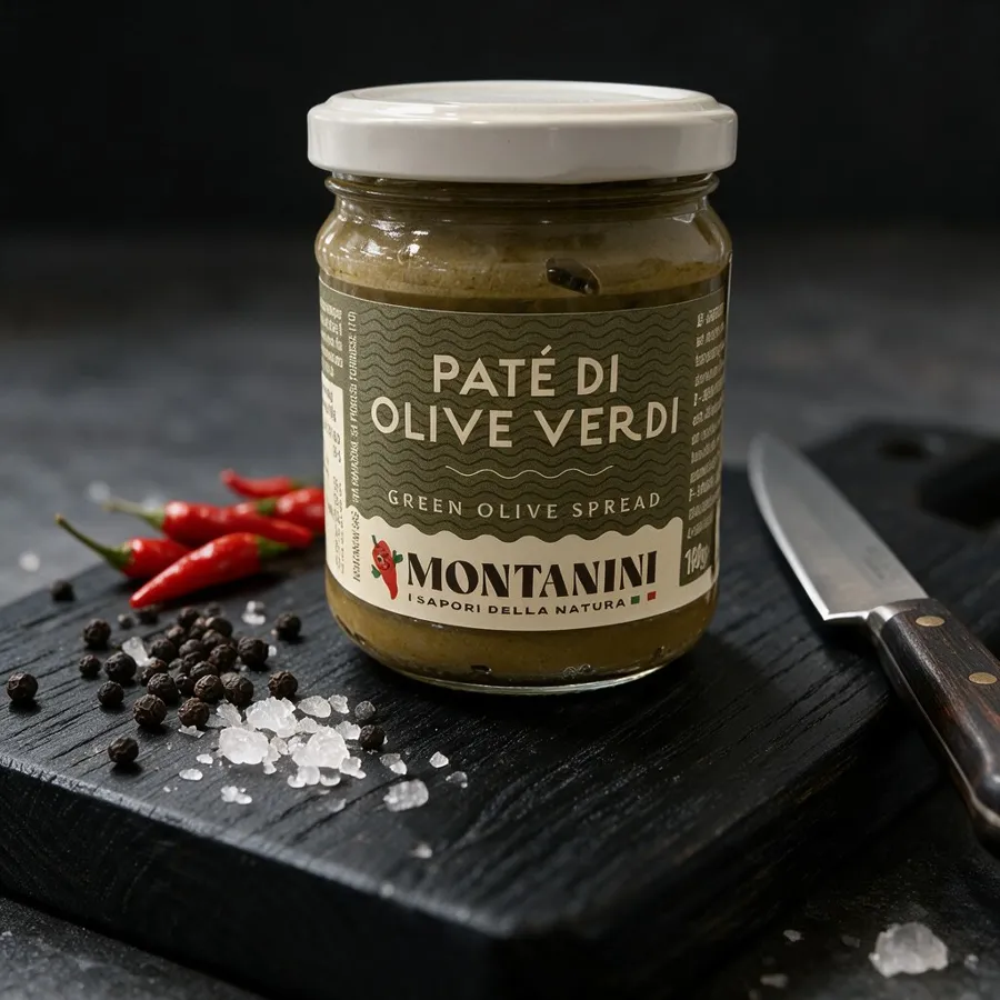 Пате из зелёных оливок Pate di Olive Verdi Montanini