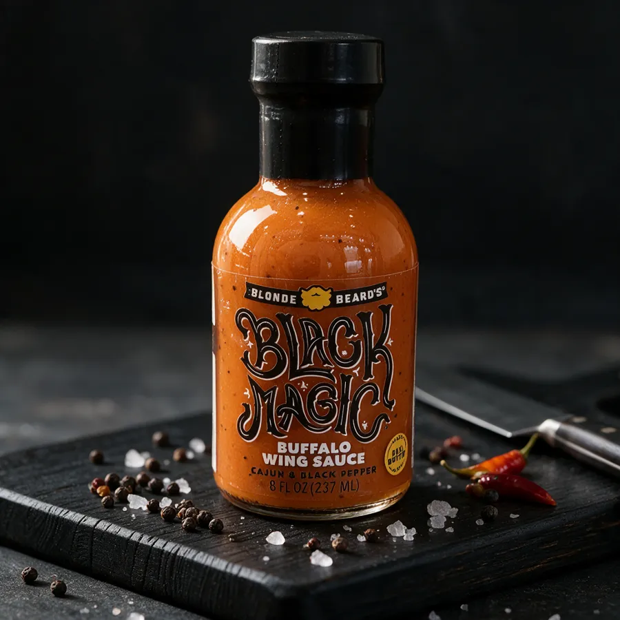 Соус Blonde Beards "Black Magic" Cajun & Buffalo Sauce с черным перцем