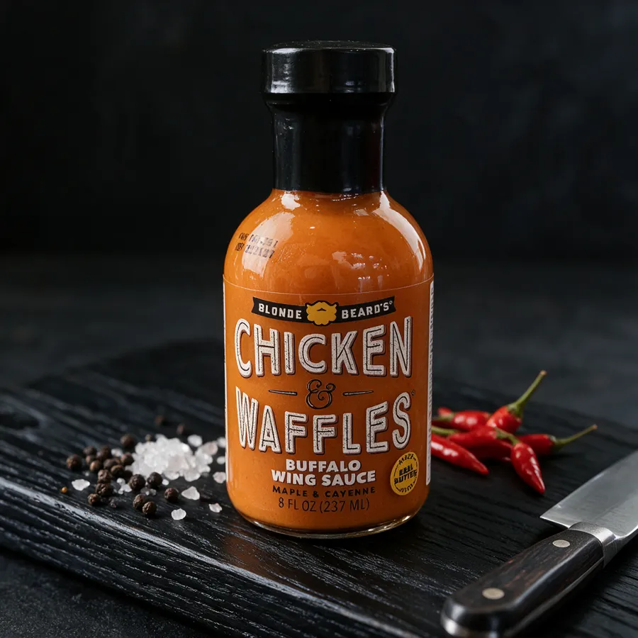 Соус Баффало для куриных крылышек "Курица и Вафли" с кайенским перцем и кленом BLONDE BEARDS