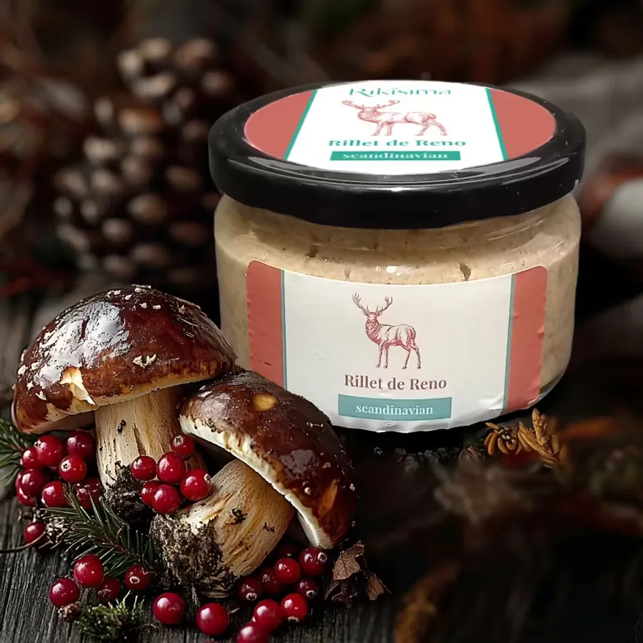 Риет из оленины с грибами и клюквой Rikisima Scandinavian