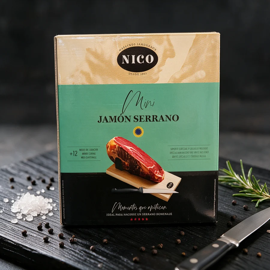Хамон Серрано Mini Nico в коробке, 0,95 кг