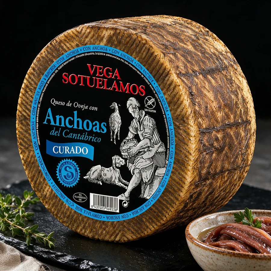 Овечий сыр Манчего с анчоусами, голова ≈ 3,5 кг