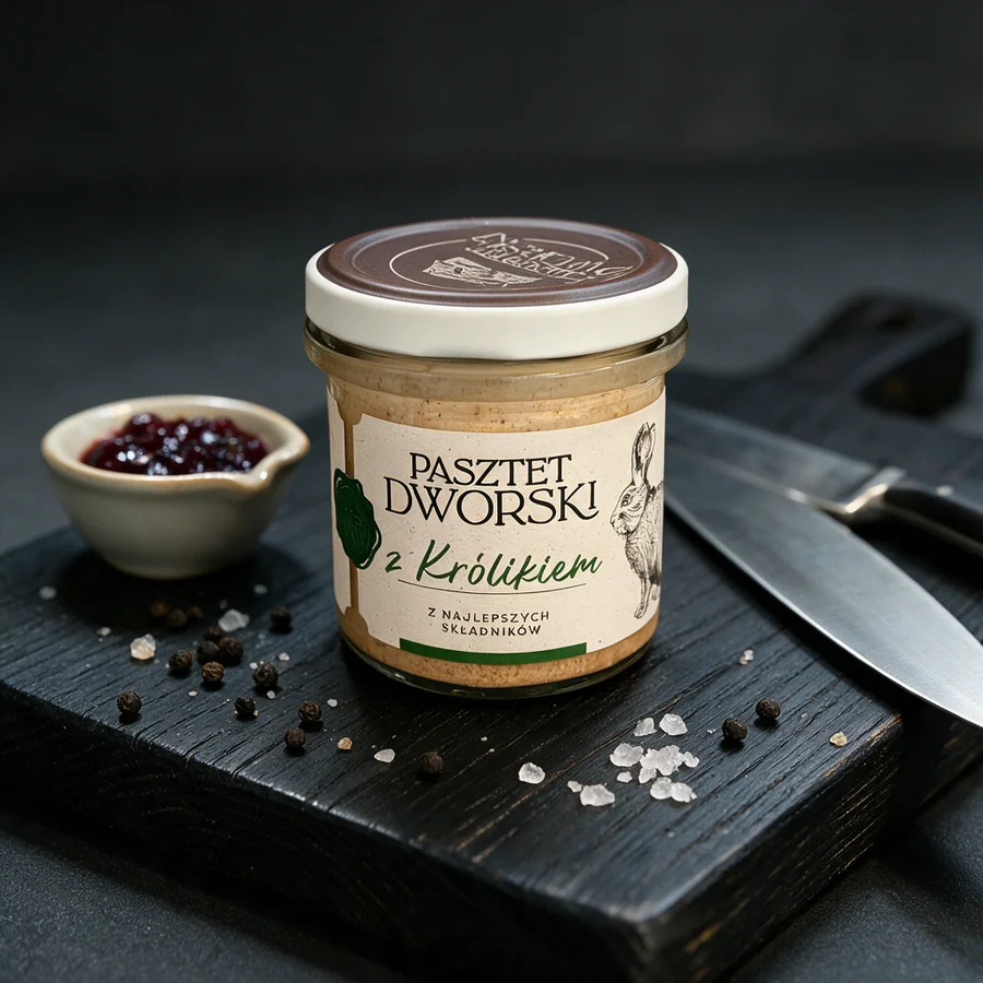 Паштет Pasztet Dworski с мясом кролика, 130 г