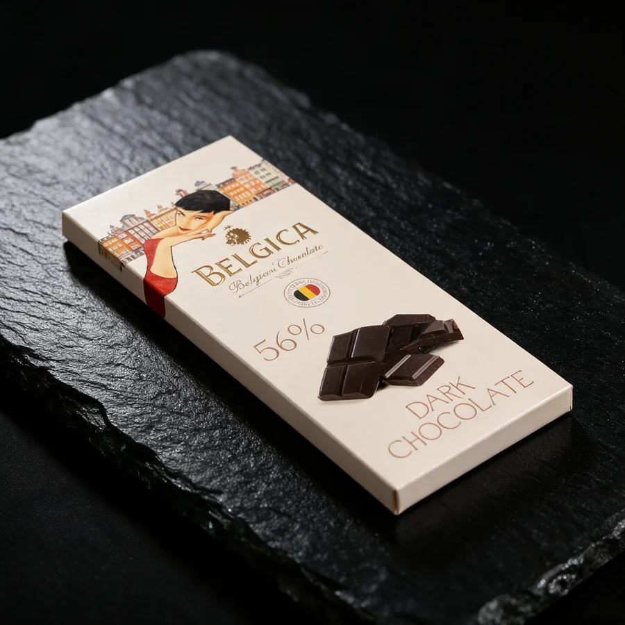 Шоколад Belgica горький 56 %, 100 г