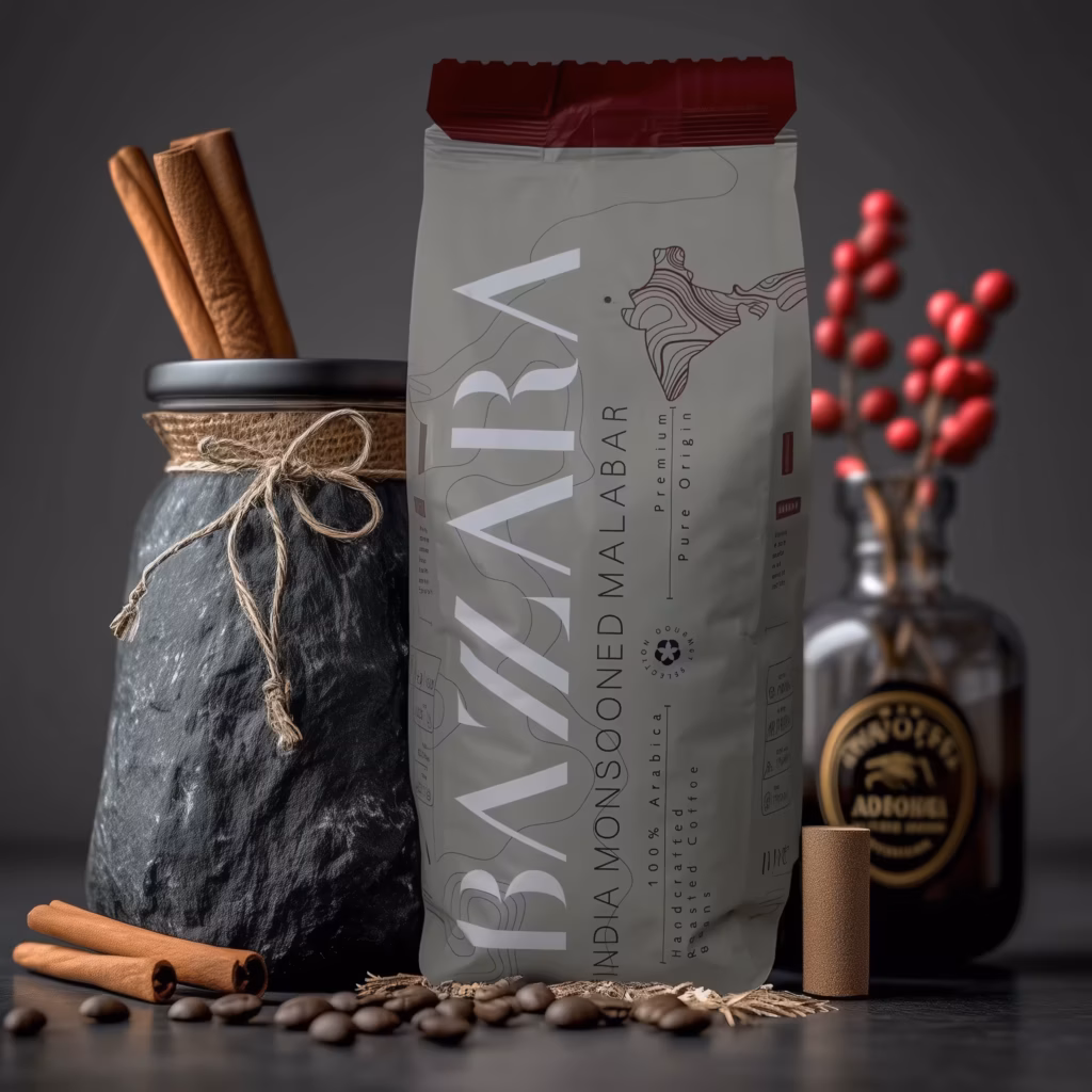 Кофе в зернах Bazzara "India Monsooned Malabar"
