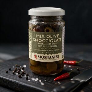Микс оливок без косточки Montanini