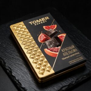 Тёмный шоколад с красным апельсином TOMER Expert